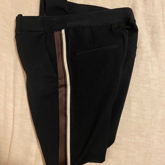 H&M Cigarette Trouser with Brown & White stripe | Size 4 - Picture 3 of 5